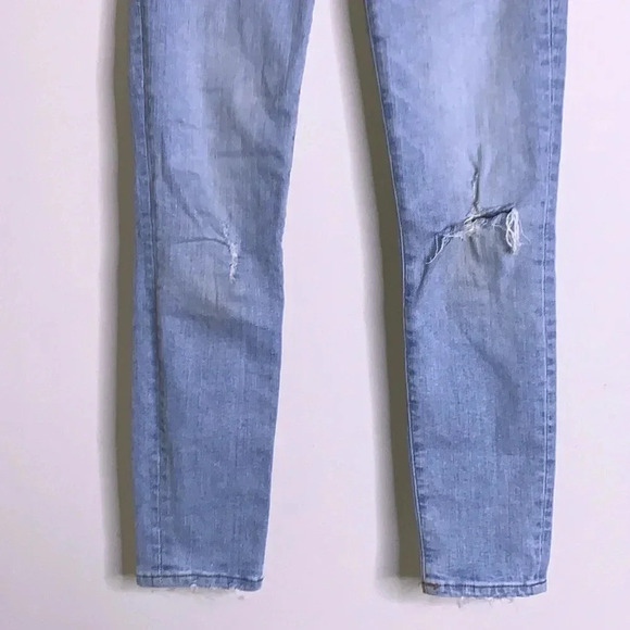 Madewell 9" Mid-Rise Skinny Crop Jeans in Asbury Wash: Button-Front Edition Sz23 - Picture 4 of 7